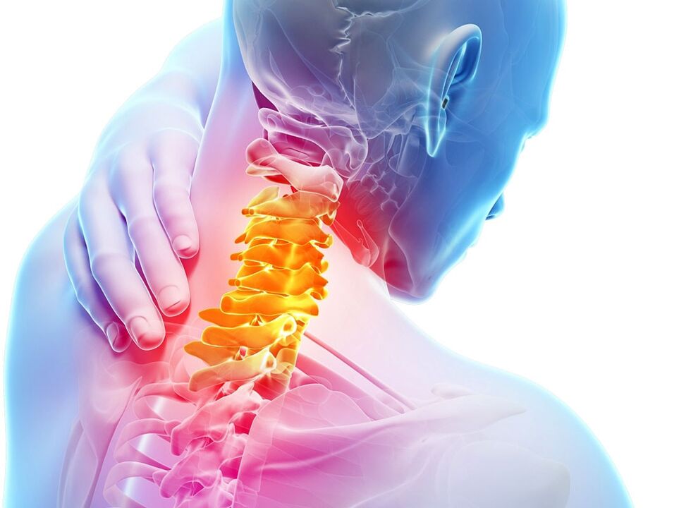 Trápaga osteokondrosiaren sintomak